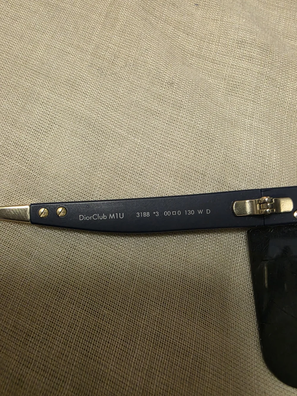 Dior Men’s Navy Logo Shield Sunglasses